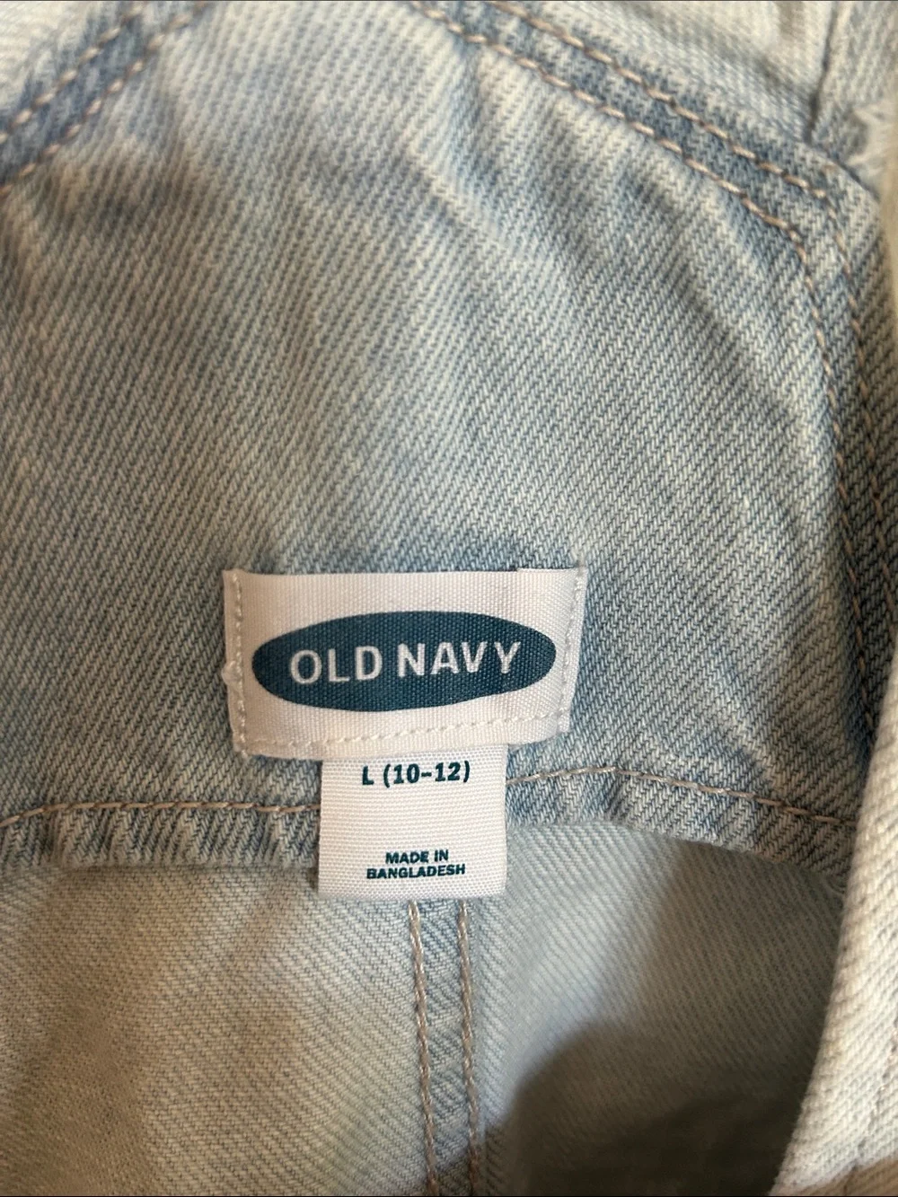Old Navy Light Blue Denim Short Overalls